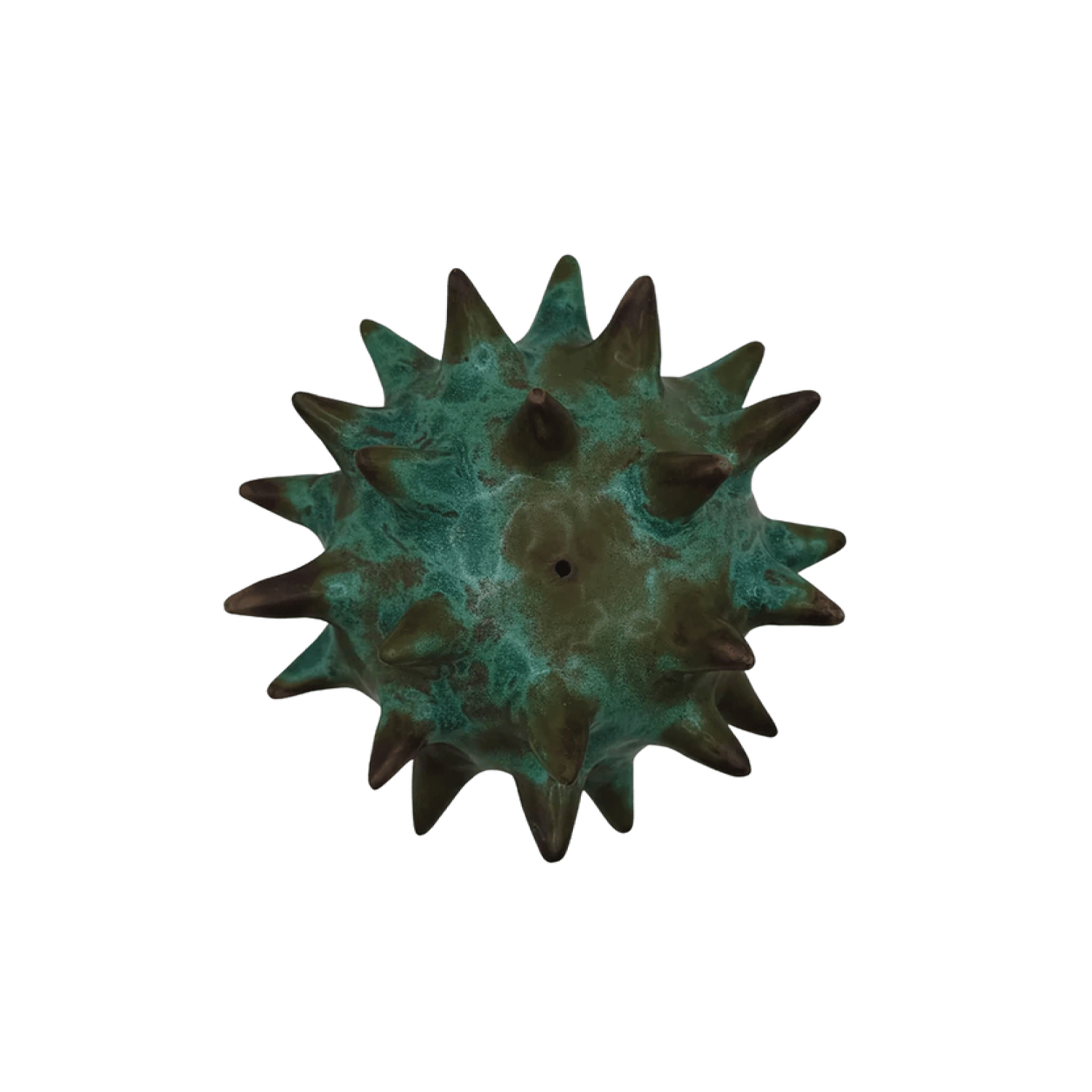 Patina Urchin Crab Incense Holder