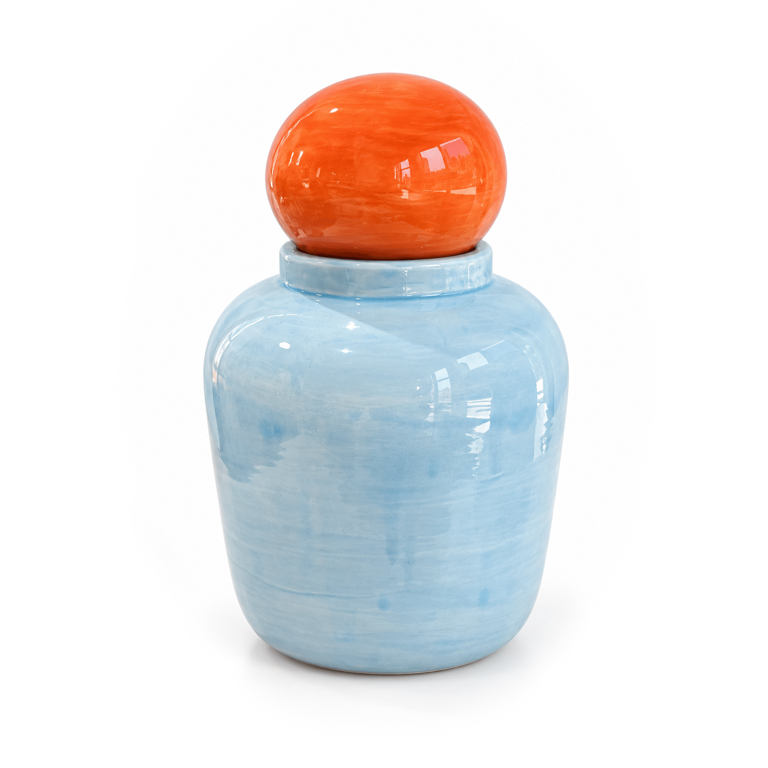 Tete Boules Vazo (Mavi Turuncu)