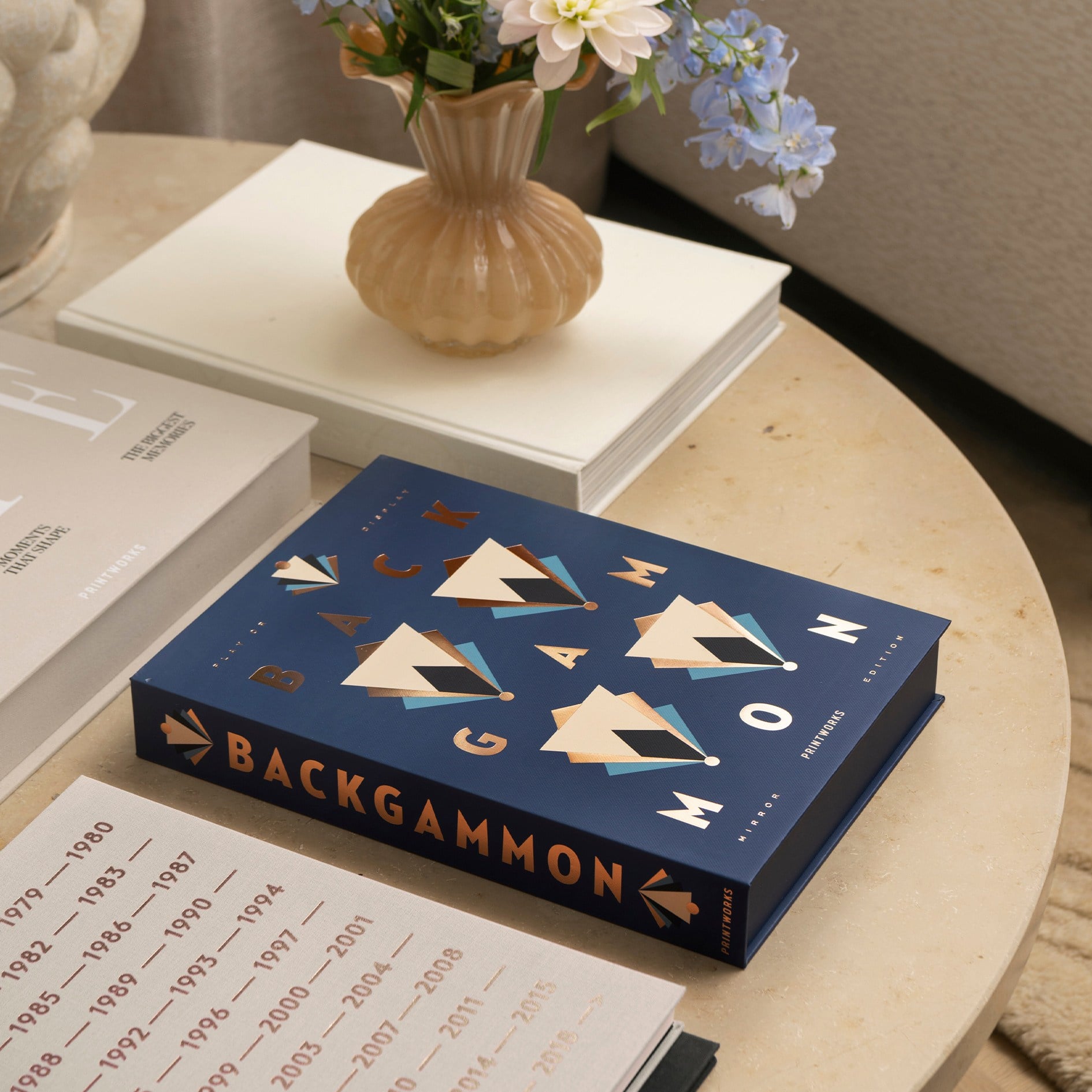 The Art of Backgammon Tavla (Blue Mirror)