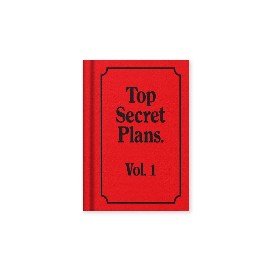 Words Hardback Defter: Top Secret Plans (Kırmızı)