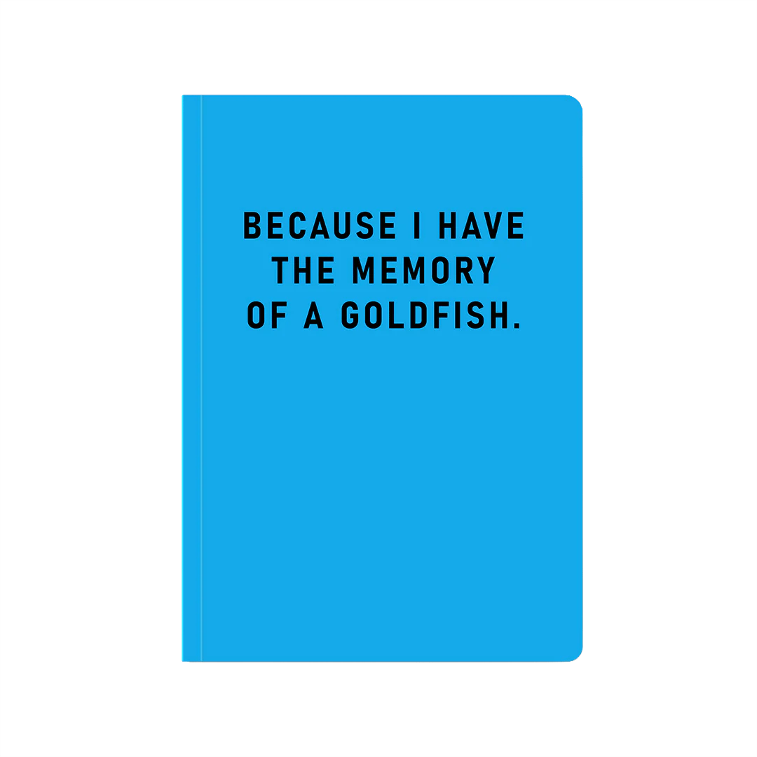 Words Not Defteri: Memory Of A Goldfish (Mavi)