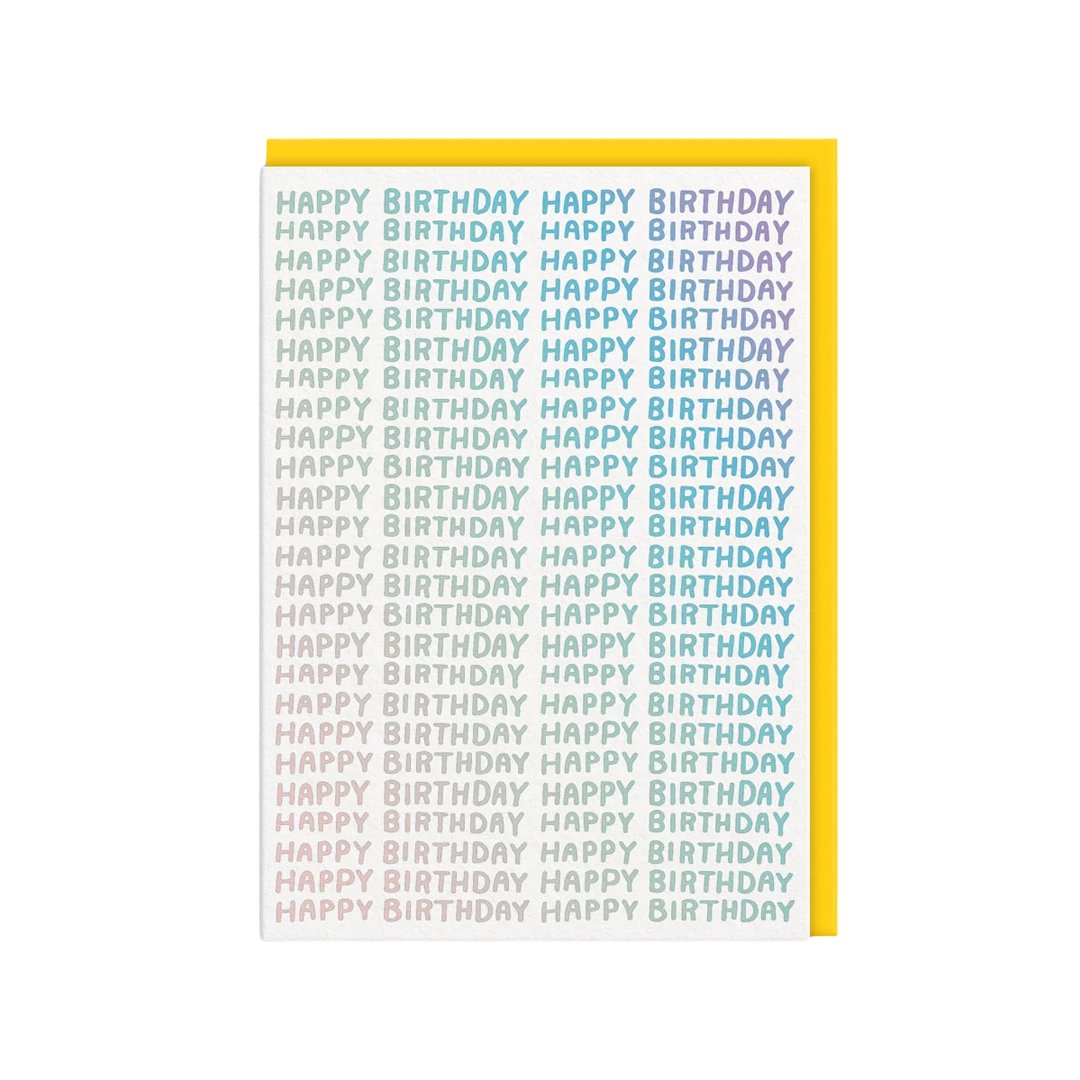 Words Tebrik Kartı: Happy Birthday On Repeat