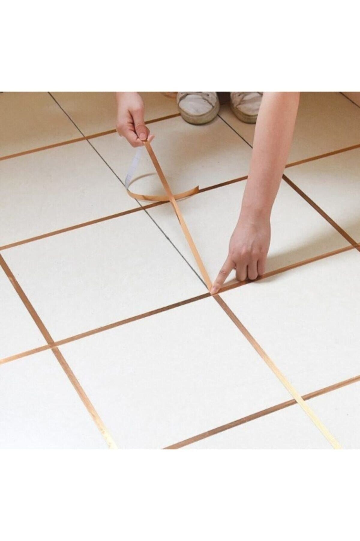 1 Cm 50 Metre Gold Fayans Arası Şerit Bant