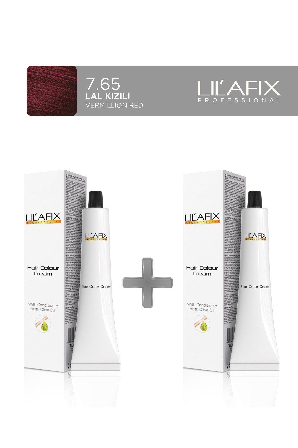 2'li Tüp Saç Boyası 60 ml 7.65 Lal Kızılı