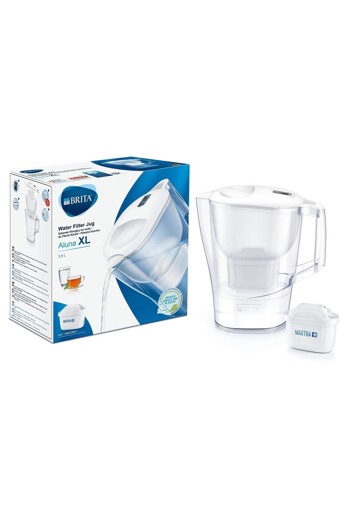 Aluna Xl Maxtra Filtreli Su Arıtmalı 3.5 Lt. Akıllı Beyaz Sürahi