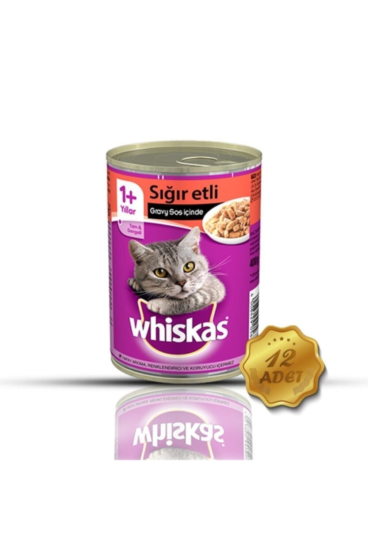 Biftekli Konserve Yetişkin Kedi Maması 12 X 400 G