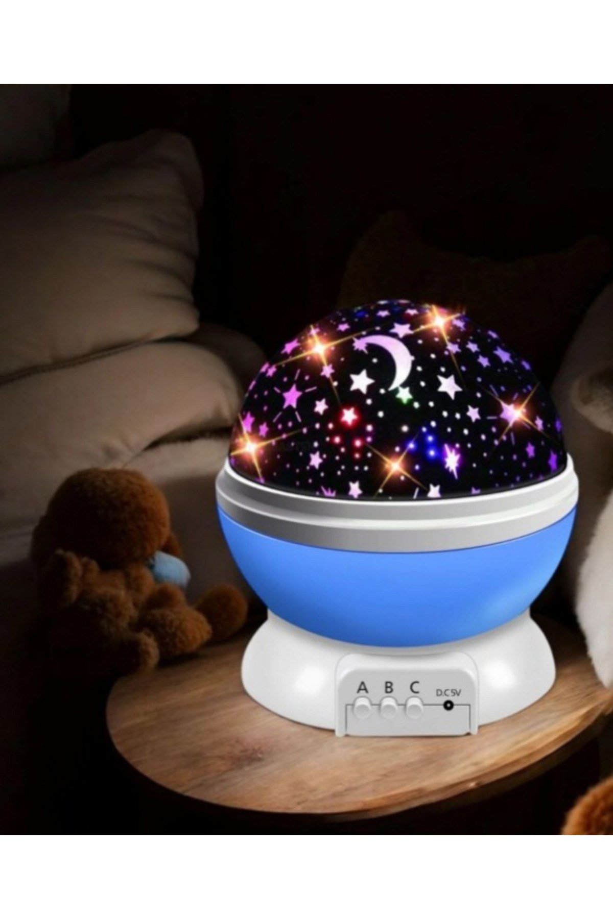 Colorful Starry Sky Projection Night Light - Blue
