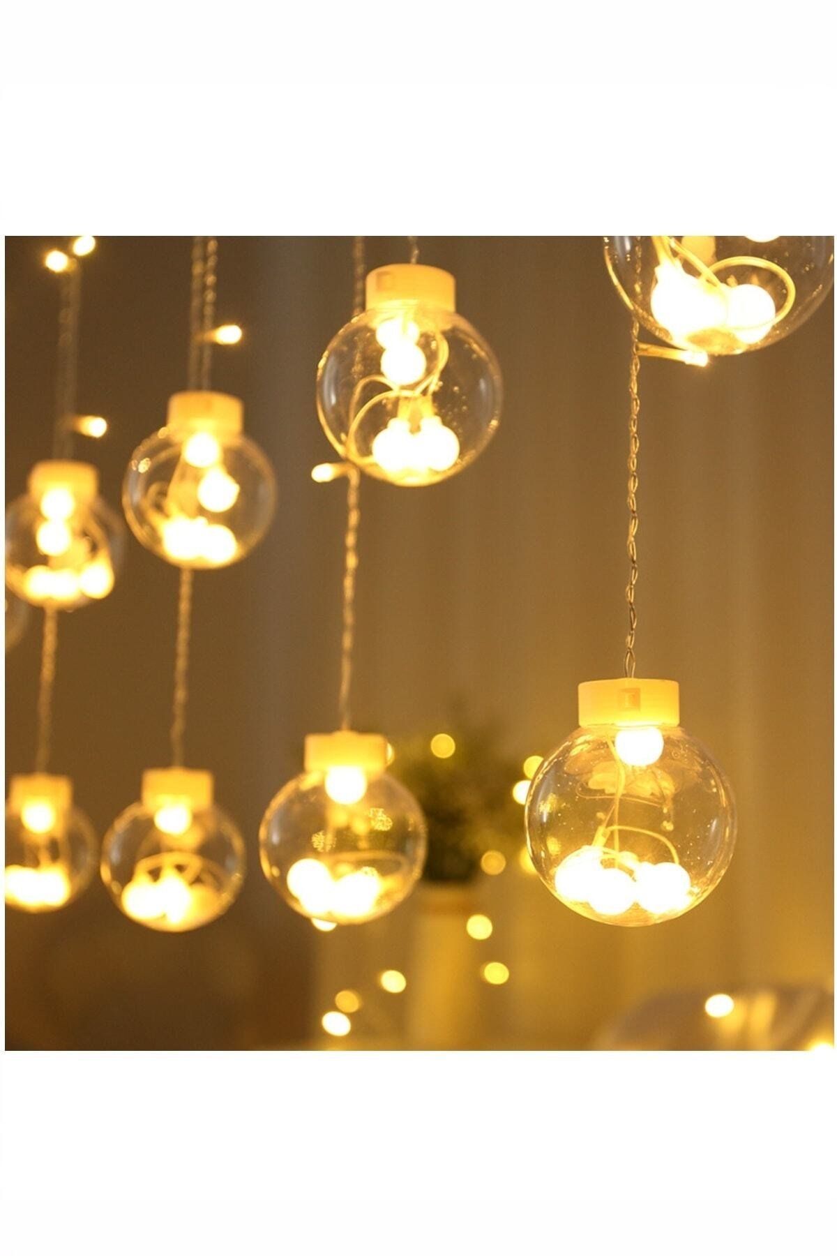 Dekoratif Işıklı Top Perde Led