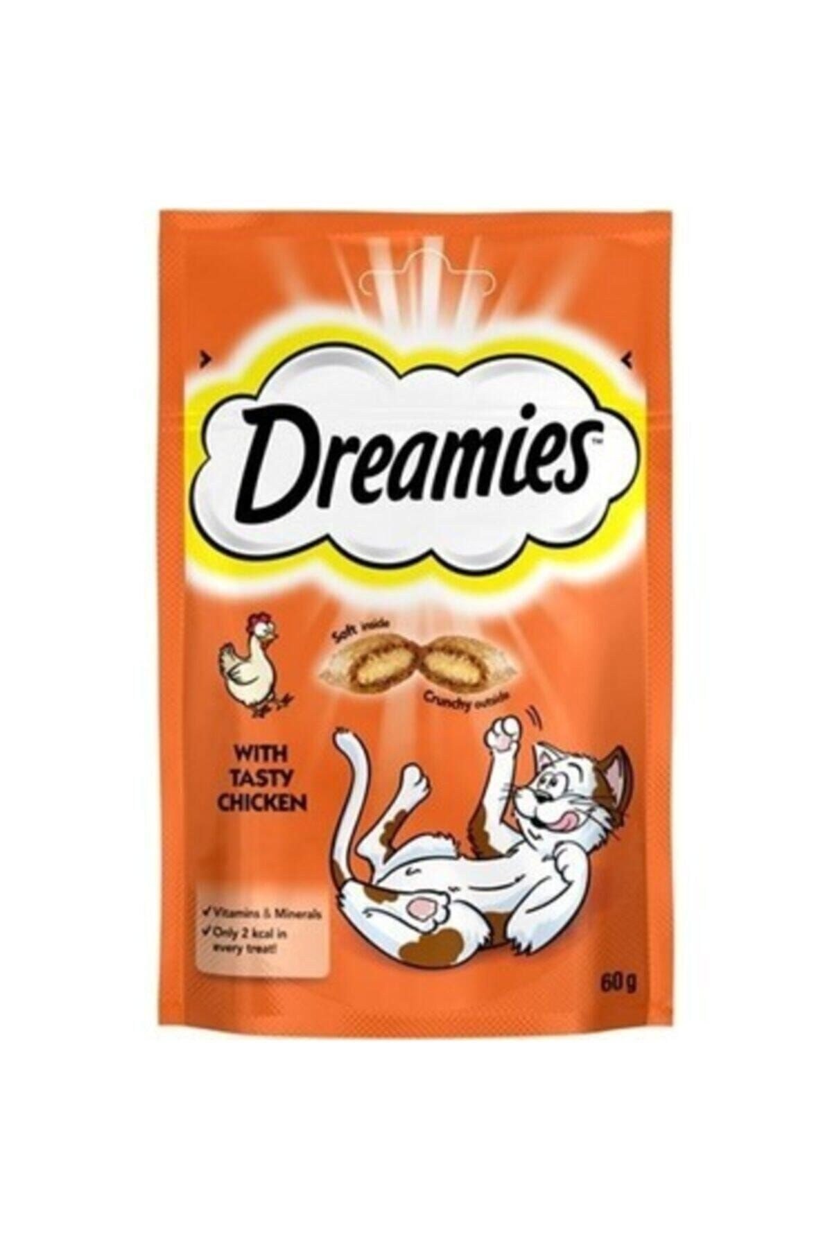Dreamies İçi Dolgulu Tavuklu Kıtır Kedi Ödül Maması 60 Gr