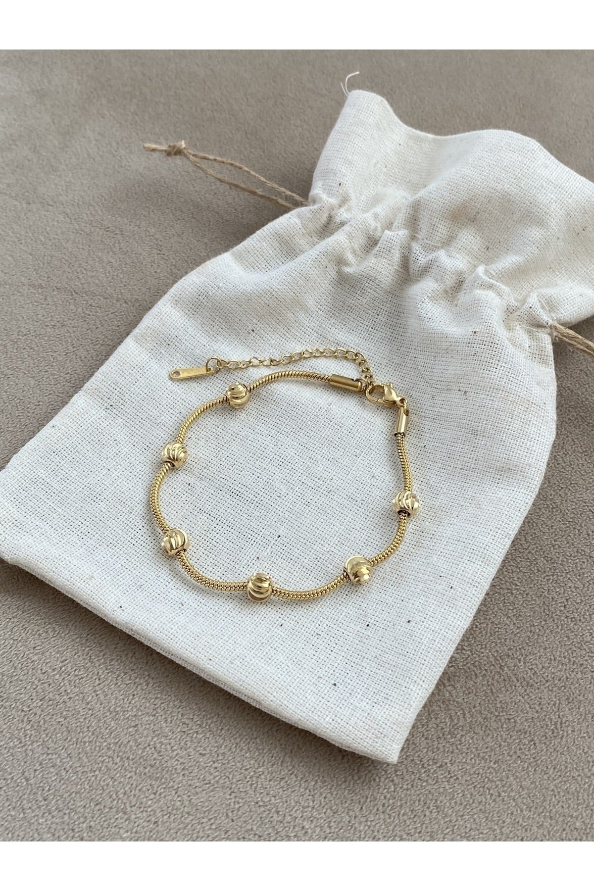 Gold Dorika Çelik Bileklik