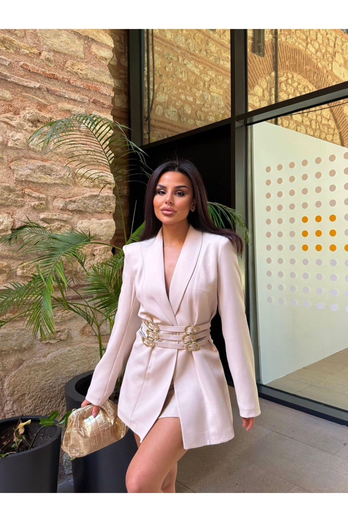 Kadın Kemer Detaylı Ceket - “Vücut Formunu Kusursuzca Saran Blazer”