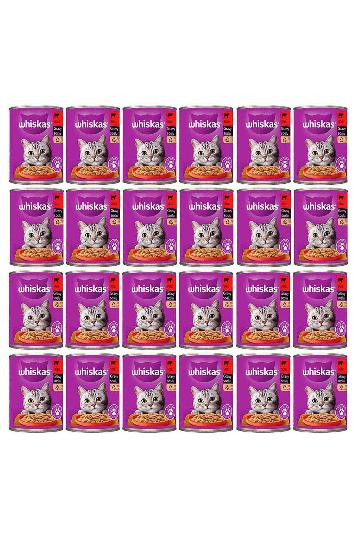 Konserve Sığırlı Kedi Mama 24 X 400 gr