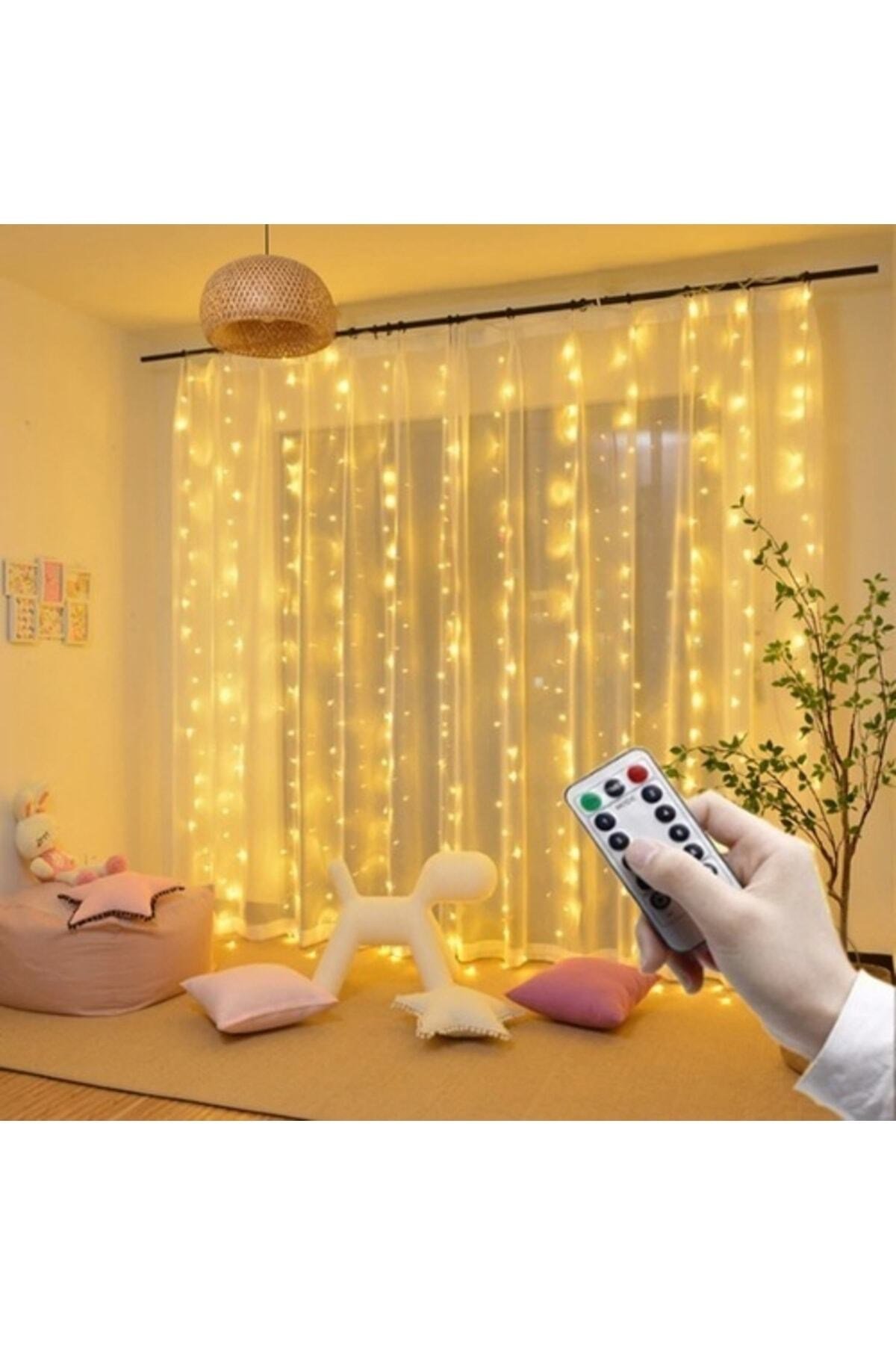 Nanopro Led Işıklı Peri Perde Konsept 3x2 Metre Kına Düğün Dekor (uzaktan Kumandalı