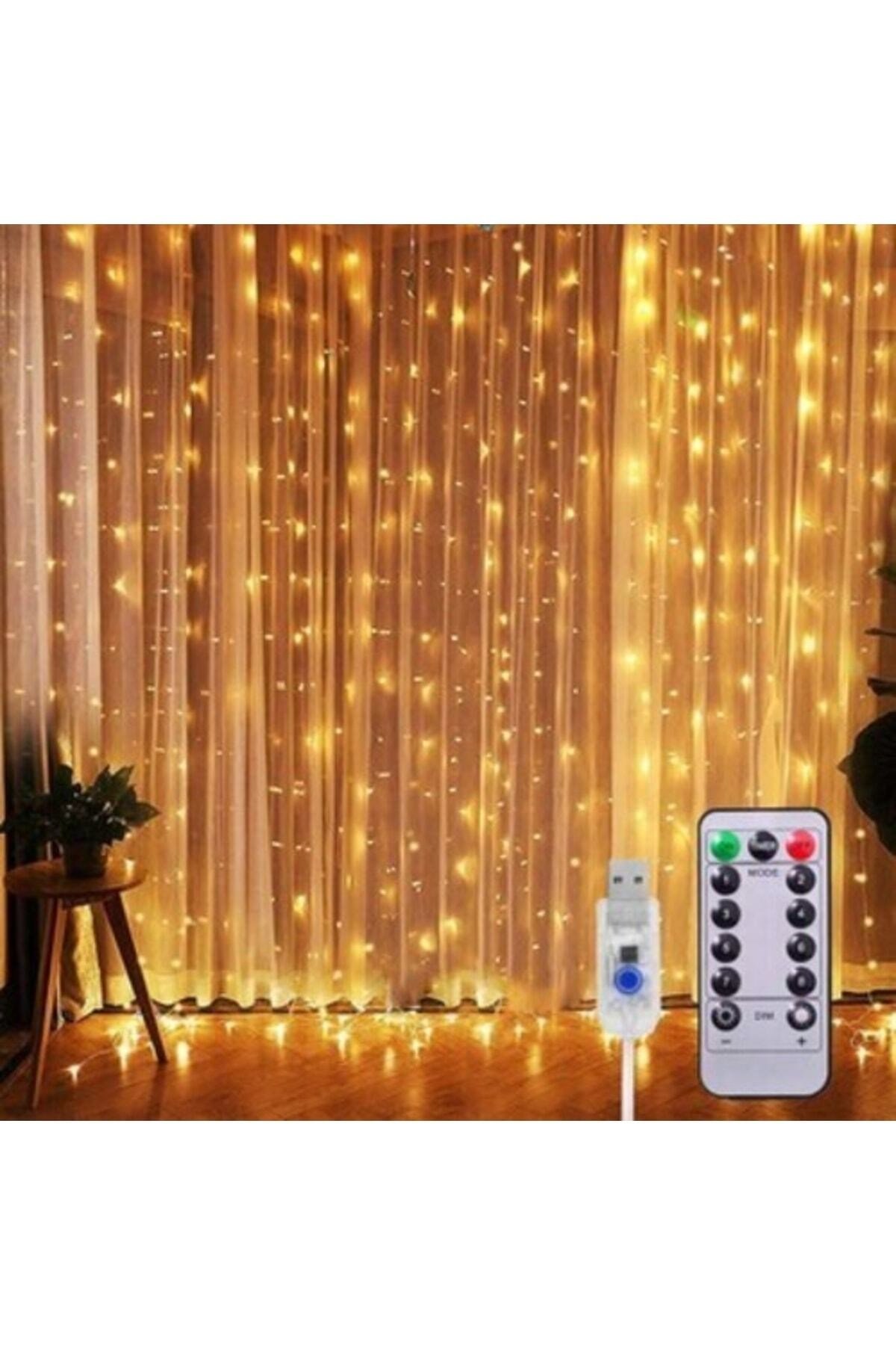 Nanopro Led Işıklı Peri Perde Konsept 3x2 Metre Kına Düğün Dekor (uzaktan Kumandalı