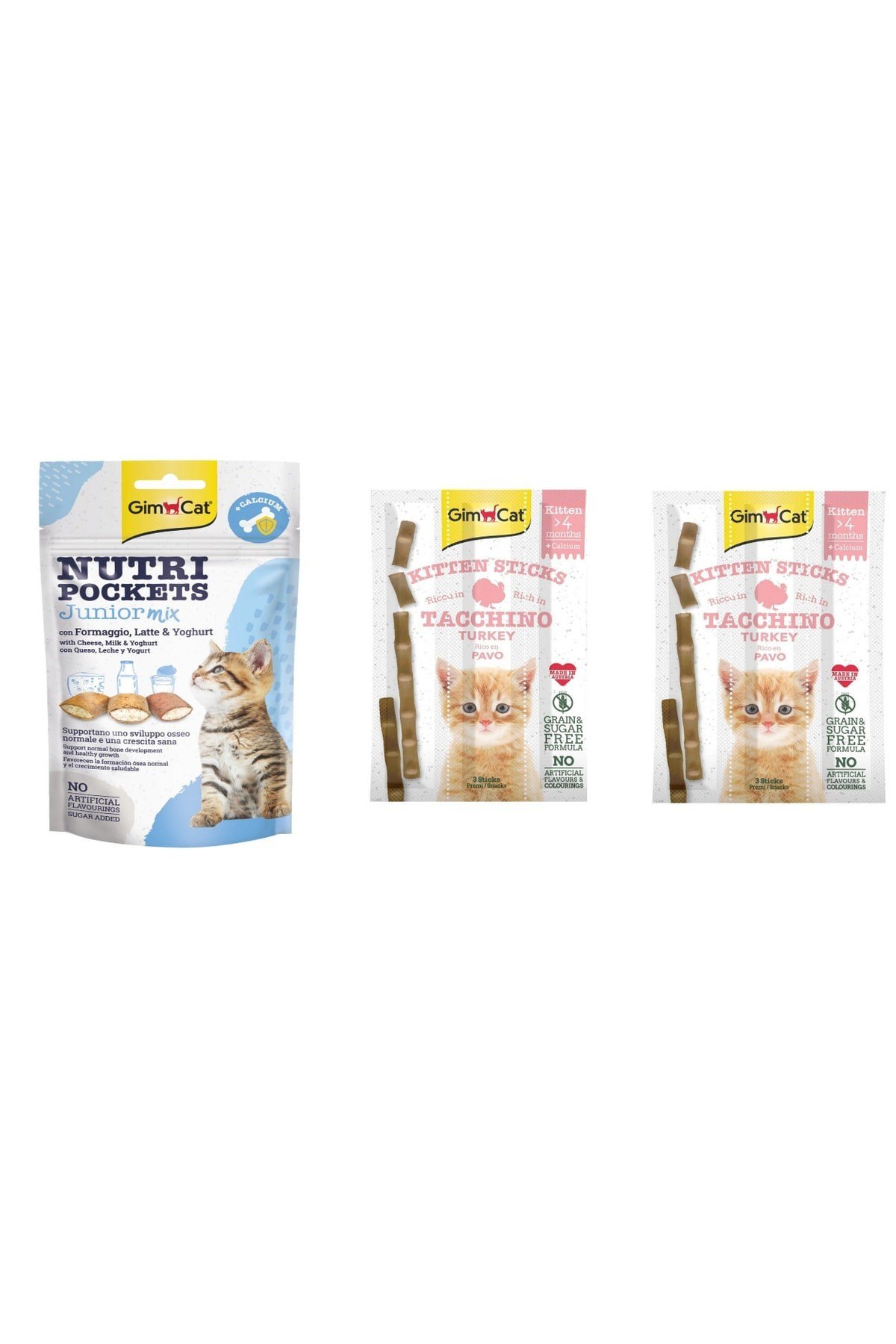 Nutripockets Kedi Ödülü Junior Mix 60gr Kitten Stick Yavru Ödül Çubuğu 3 gr 3 Adet 2 Tane