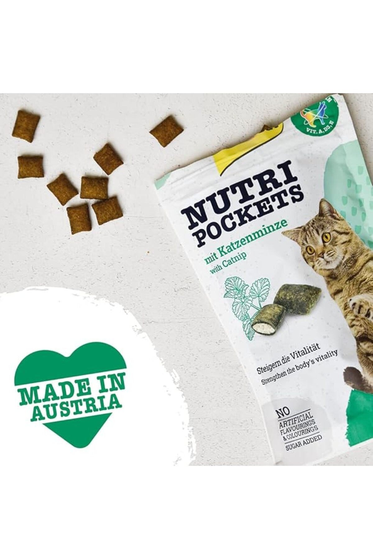 Nutripockets Kedi Ödülü Kedi Otu&Multi-Vitamin, 60 g