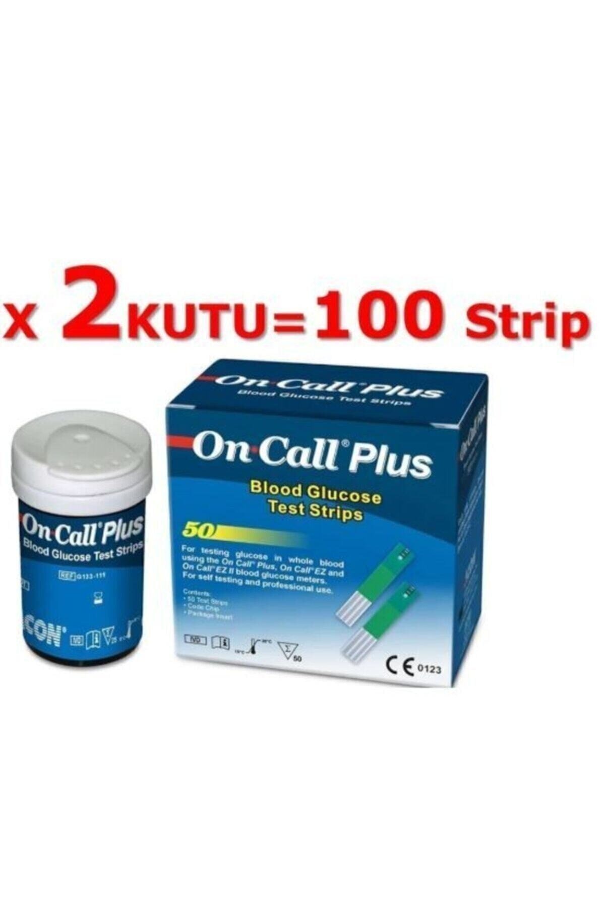 On Call Plus Ölçüm Çubuğu Test Strip 100 Adet, (50 Adet X 2 Kutu) Palo Santo