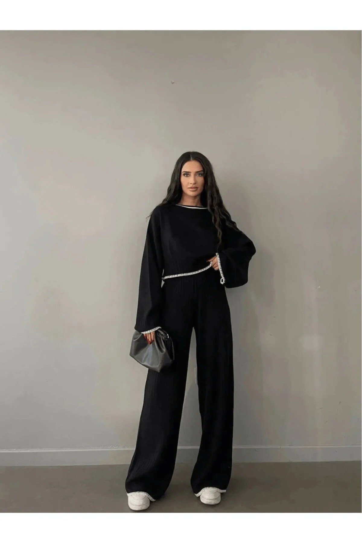 Rahat Fit Kadın Triko Takım – Oversize Kazak ve Pantolon