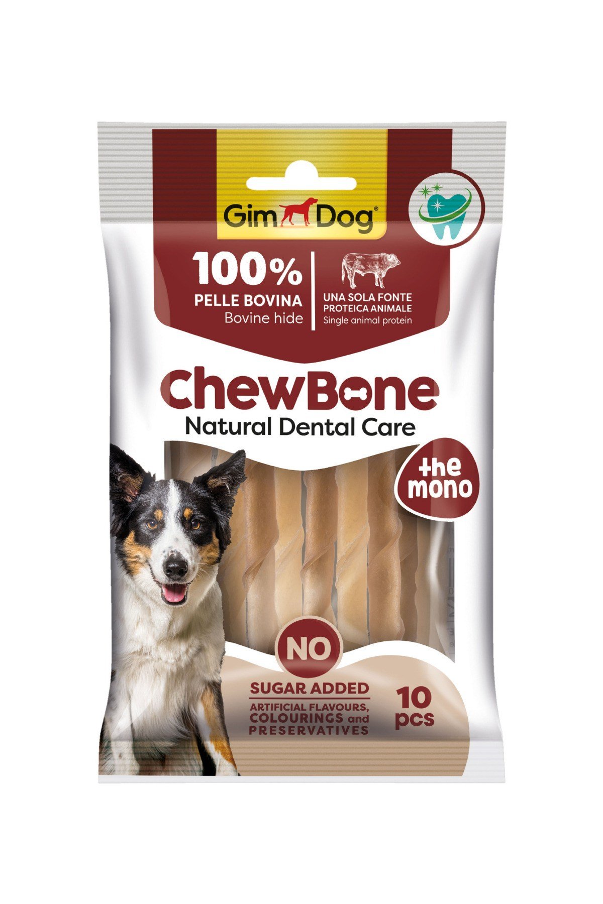 Rawhide Sticks Burgu Köpek Çiğneme Kemiği 5’’ 9-10 mm 80 Gr 10lu Naturel