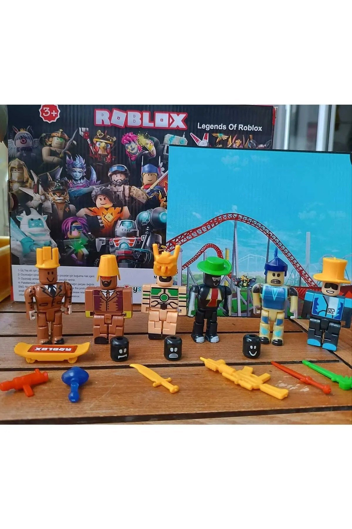 Roblox Oyuncak Değiştirilebilir Kafa Yeni 6 Figür 16 Parça Xl Büyük Boy Oyun Seti Robloks