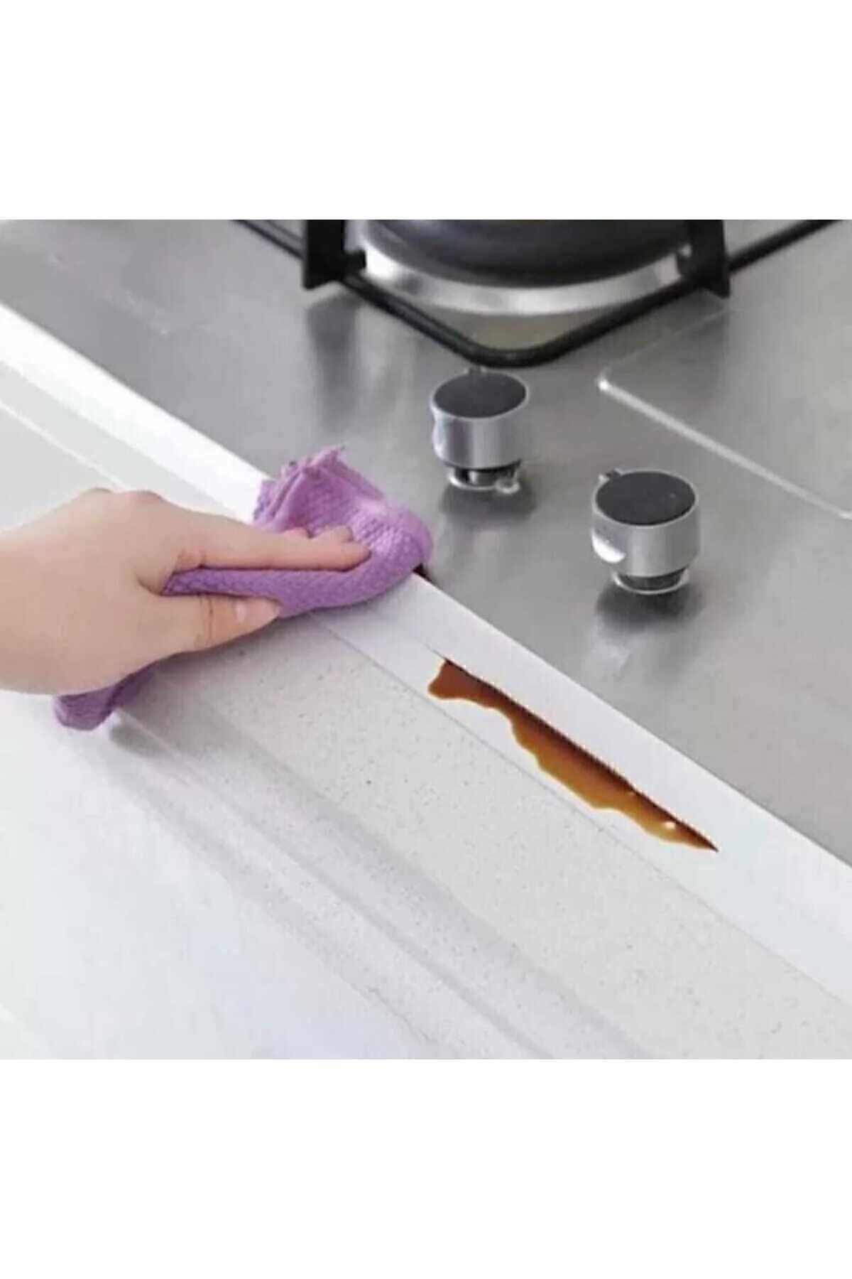 Su sızdırmaz bant 3.2m x 22 mm BANYO KÜVET MUTFAK LA BANT SU GEÇİRMEZ KENAR BANDI SIZDIRMAZLIK BANTI (BEYAZ)