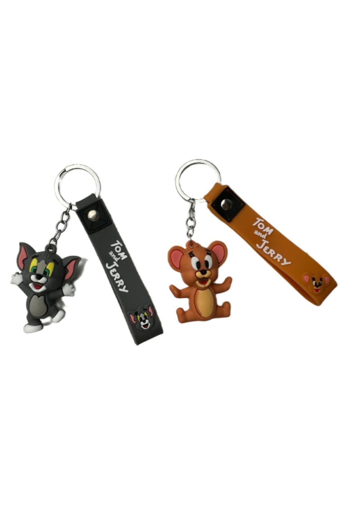 TOM VE JERRY ANAHTARLIK 2 ADET ÇİFT SİLİKON ANAHTARLIK