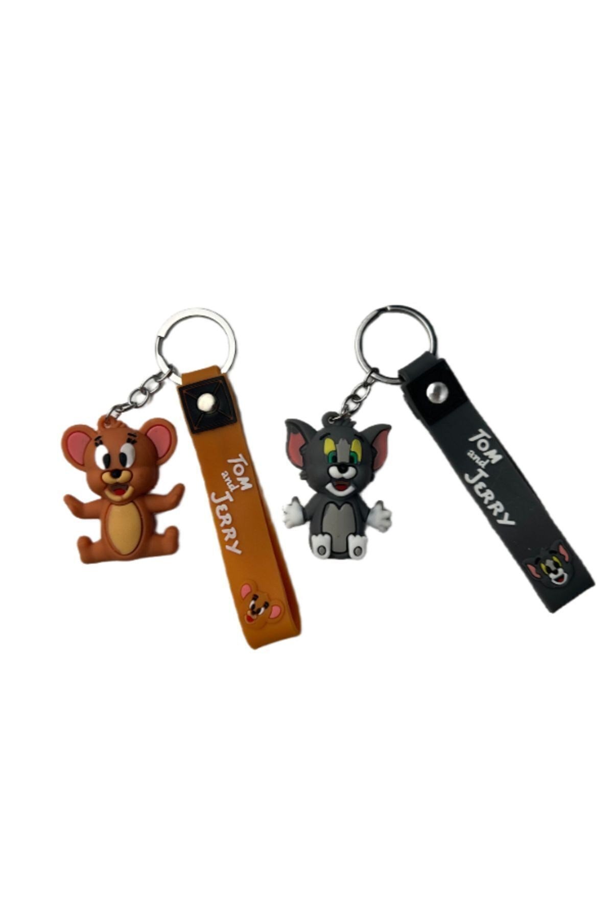 TOM VE JERRY ANAHTARLIK 2 ADET ÇİFT SİLİKON ANAHTARLIK