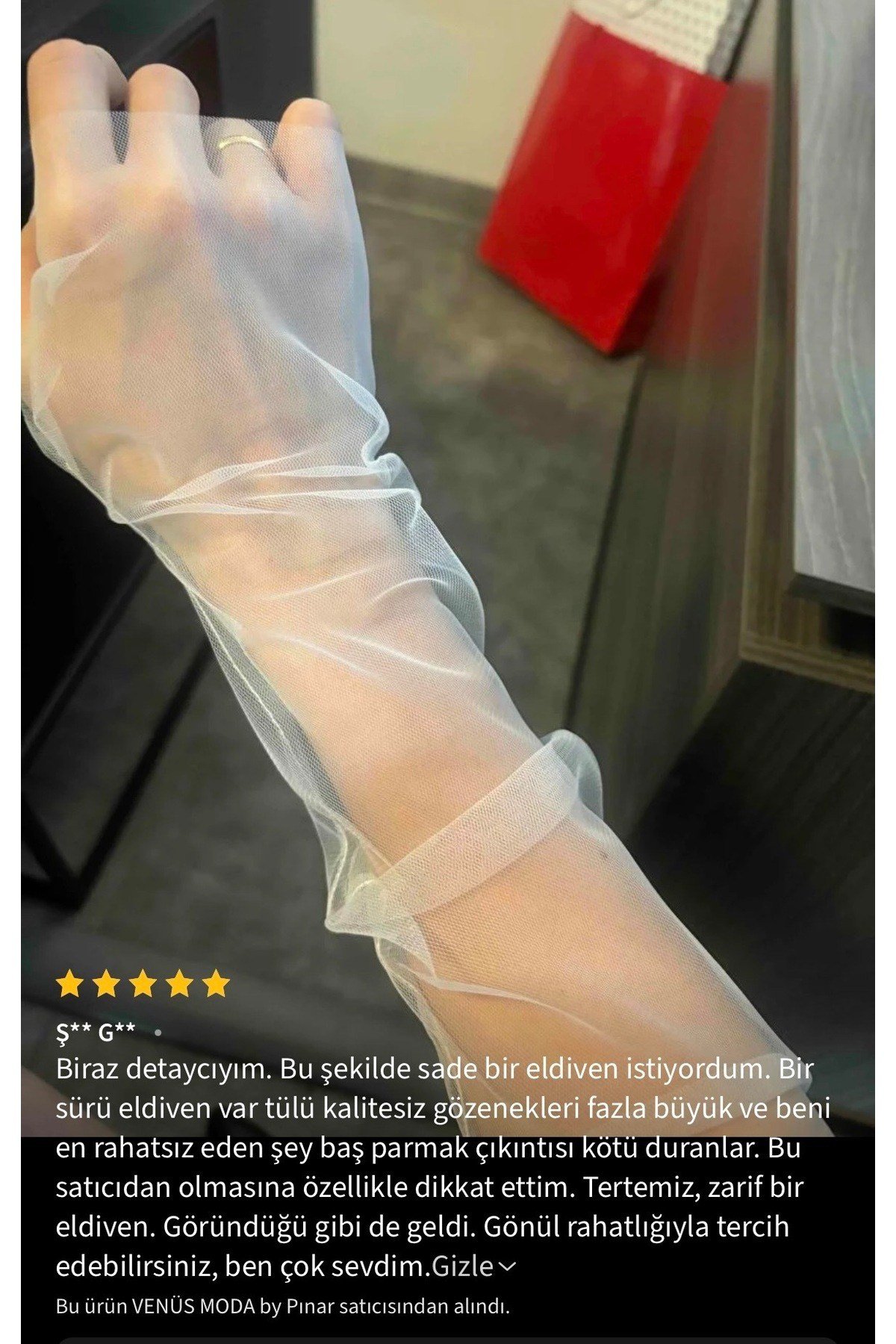 Tül Eldiven Gelin Eldiveni Transparan Parmaksız Eldiven Nikah Eldiveni