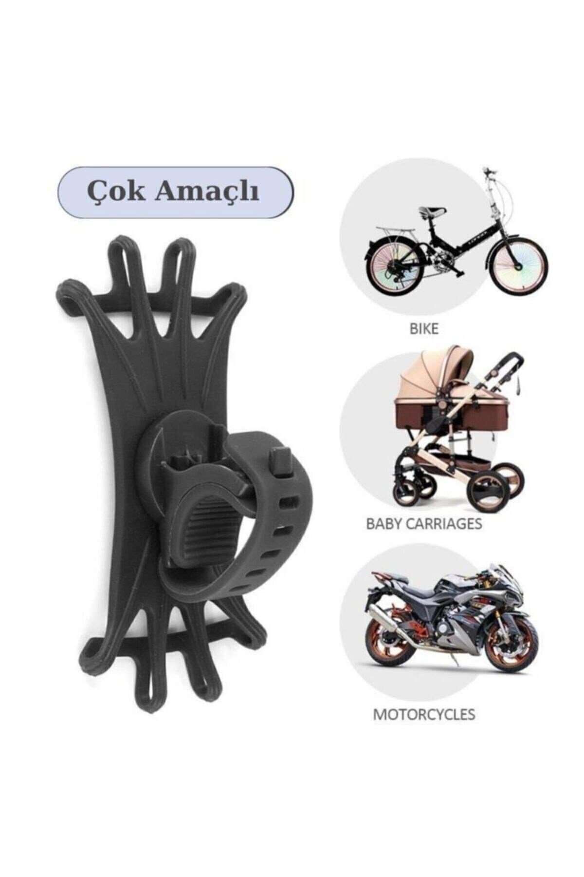 Üniversal Bisiklet Motorsiklet Silikon Telefon Tutucu