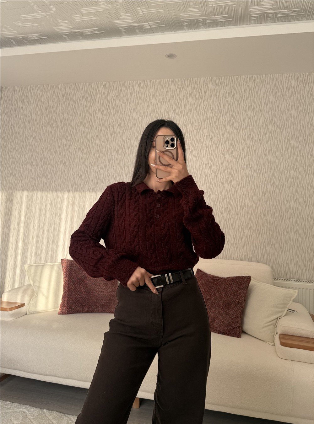 Bordo Buklet Kazak Bordo