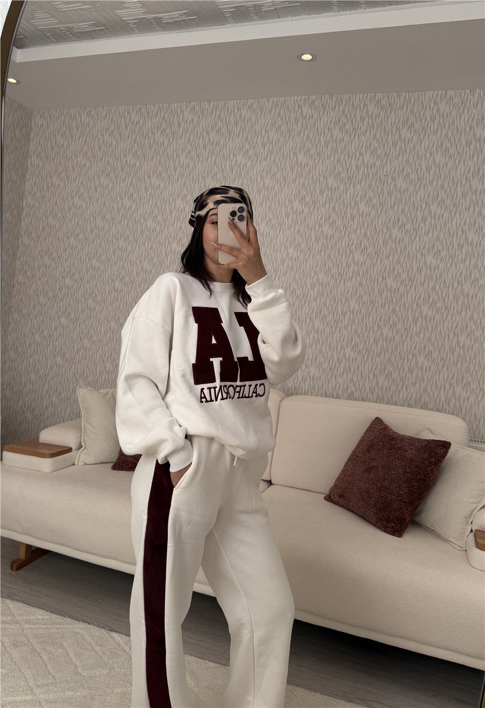 Kaşe Pantolon Beyaz