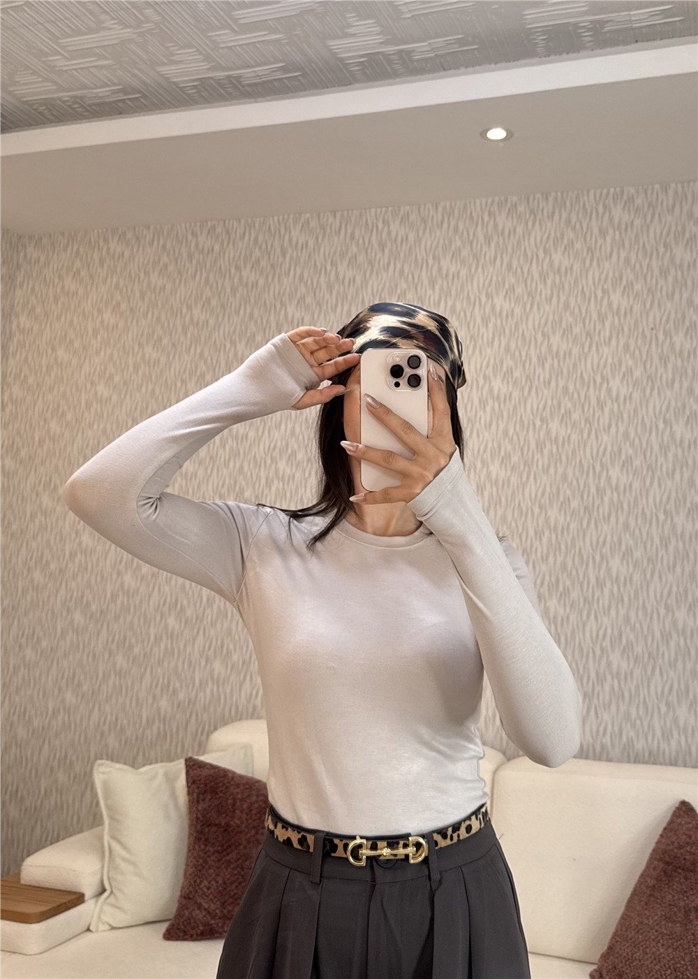 Uzun Kollu Body Ekru