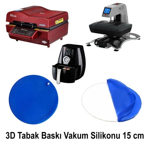 3D Tabak Baskı Vakum Silikonu 15 cm