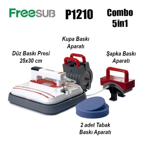 Combo Transfer Baskı Presi 25x30 cm