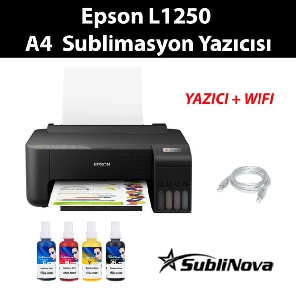 EPSON L1250 Sublimasyon Yazıcı A4