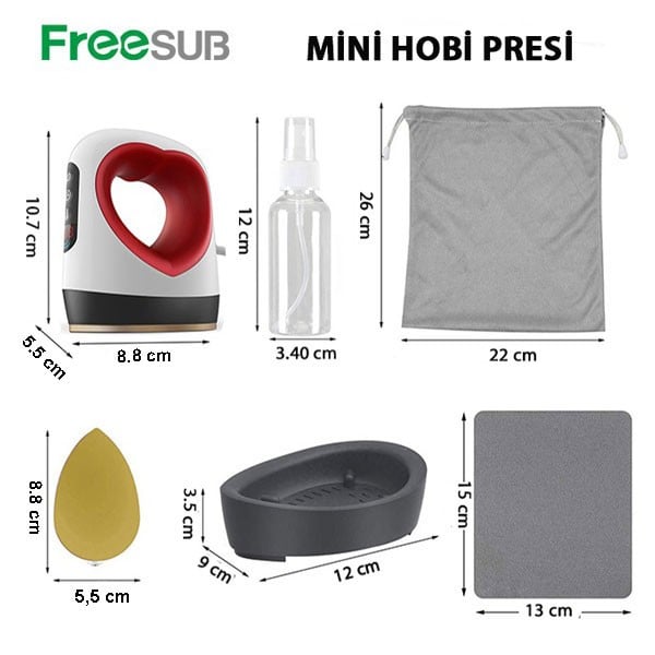 Freesub Mini Hobi Transfer Baskı Presi