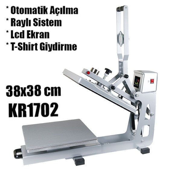 Otomatik Transfer Baskı Presi 38x38 cm