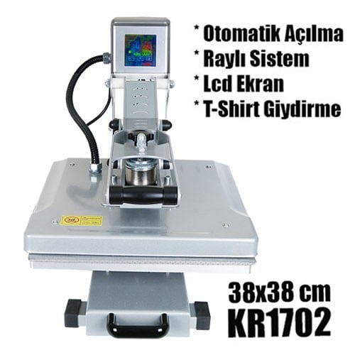 Otomatik Transfer Baskı Presi 38x38 cm