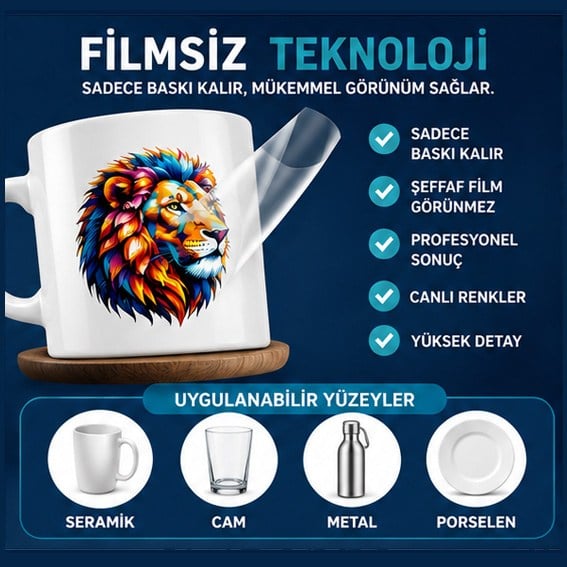 SRF No Cut Filmsiz Lazer Sulu Transfer Kağıdı A4 (5 adet)