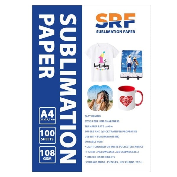 SRF Sublimasyon Sert Zemin Kağıdı A4 (100 adet)