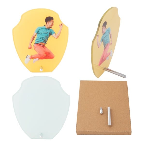 Sublimasyon Cam Plaket 18x14 cm -Beyaz Kaplamalı