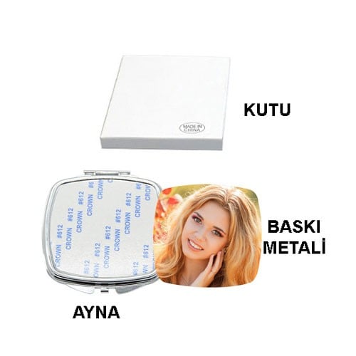 Sublimasyon Kare Makyaj Aynası