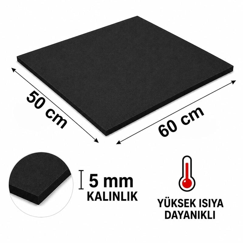Transfer Presleri İçin Isıya Dayanıklı Mat 50x60 cm - 5 mm