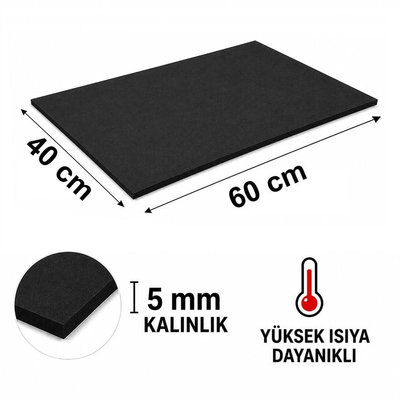Transfer Presleri İçin Isıya Dayanıklı Mat 40x60 cm - 5 mm