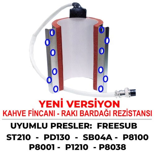 Yeni Versiyon FREESUB Fincan ve Rakı Bardağı Rezistansı