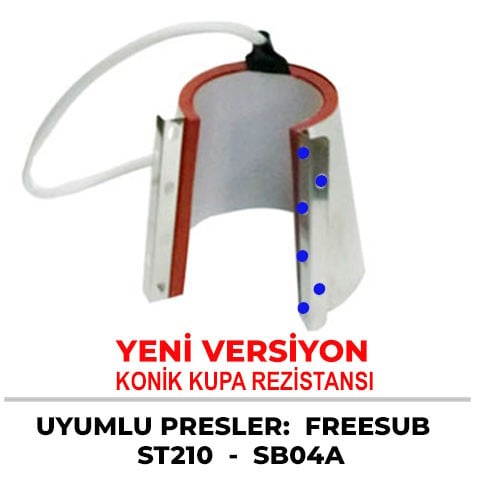 Yeni Versiyon Konik Kupa Presi Rezistansı (ST-210 ve SB-04A)