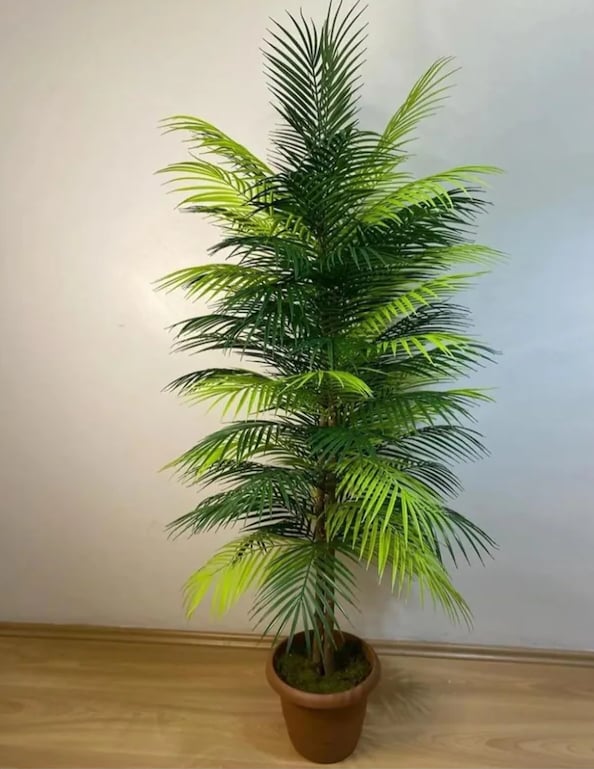 🌴 Yapay Areka Palmiyesi 100 CM – Gerçek Görünümlü Dekoratif Salon ve Ofis Bitkisi