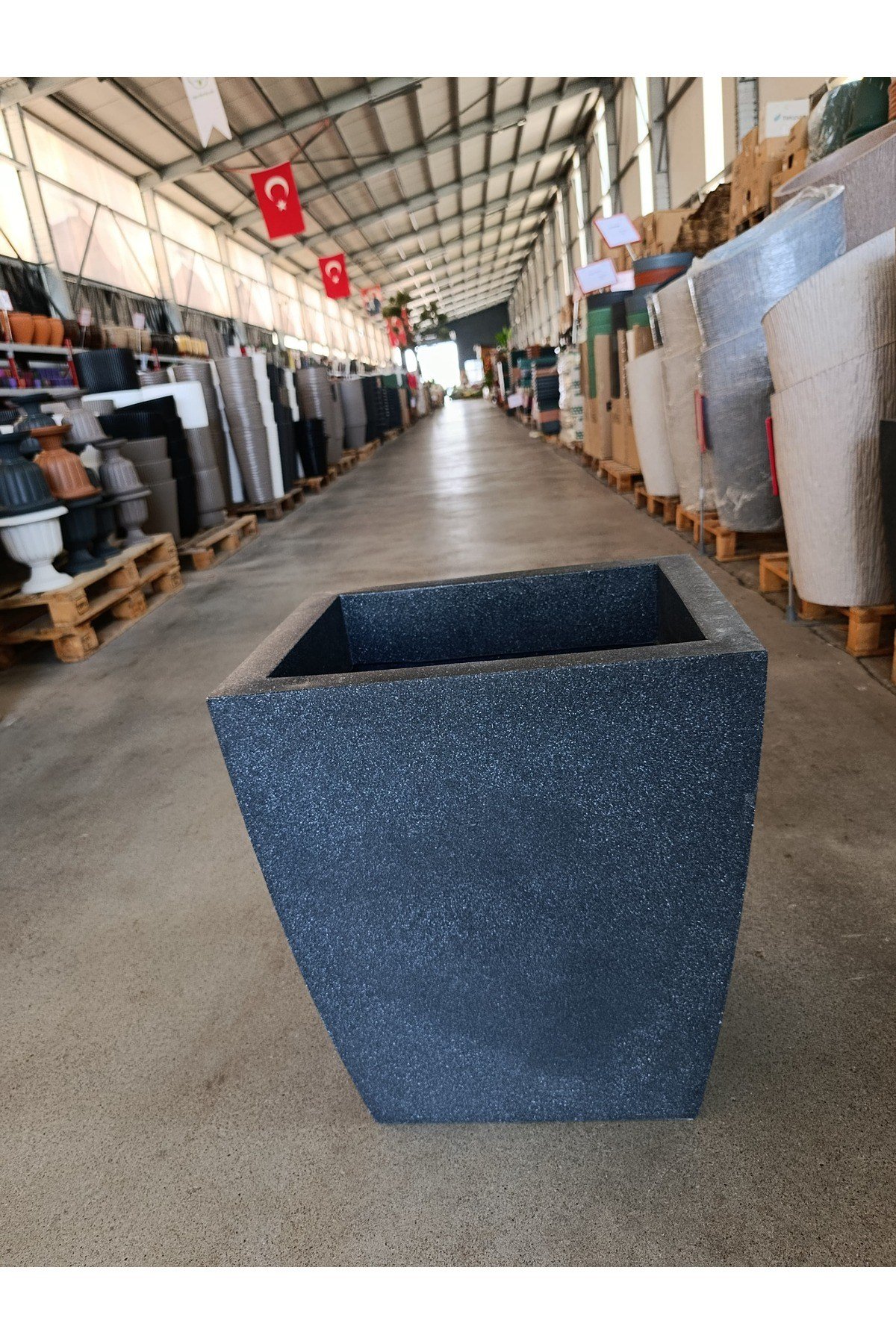 100 Litre Dikdörtgen Fiberglas Saksı