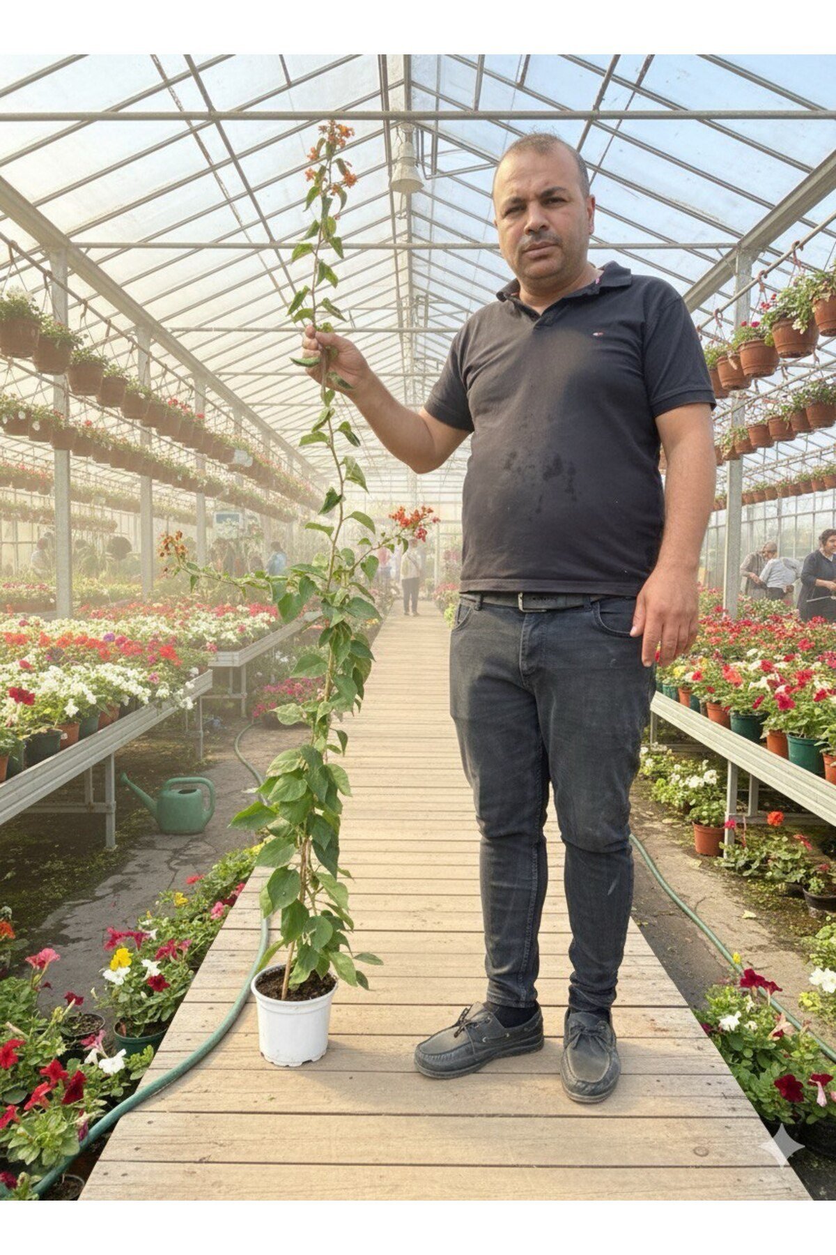 2 Renkli Kavuniçi ve Kırmızı Begonvil 150 - 200 cm
