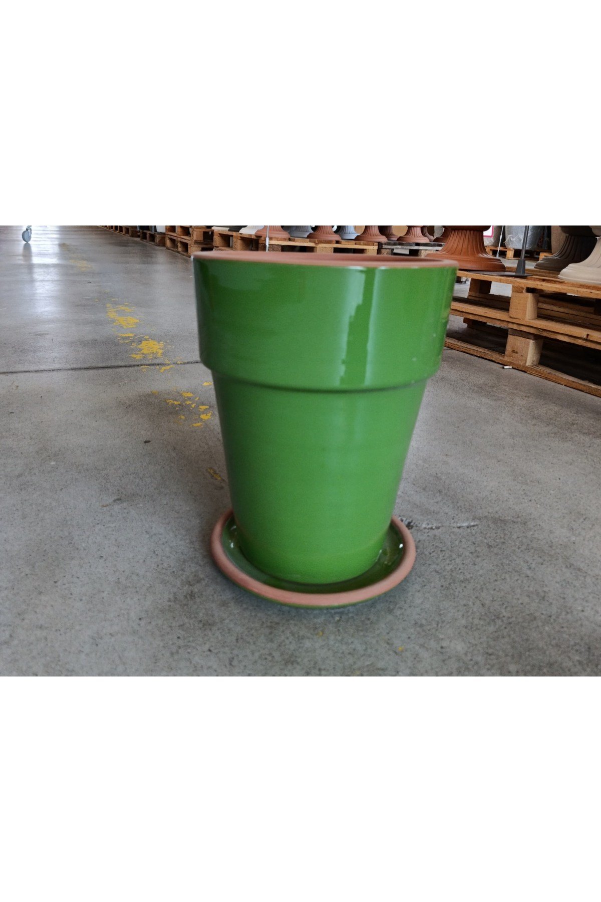 20-25 Litre Tabaklı Dekoratif Toprak Saksı